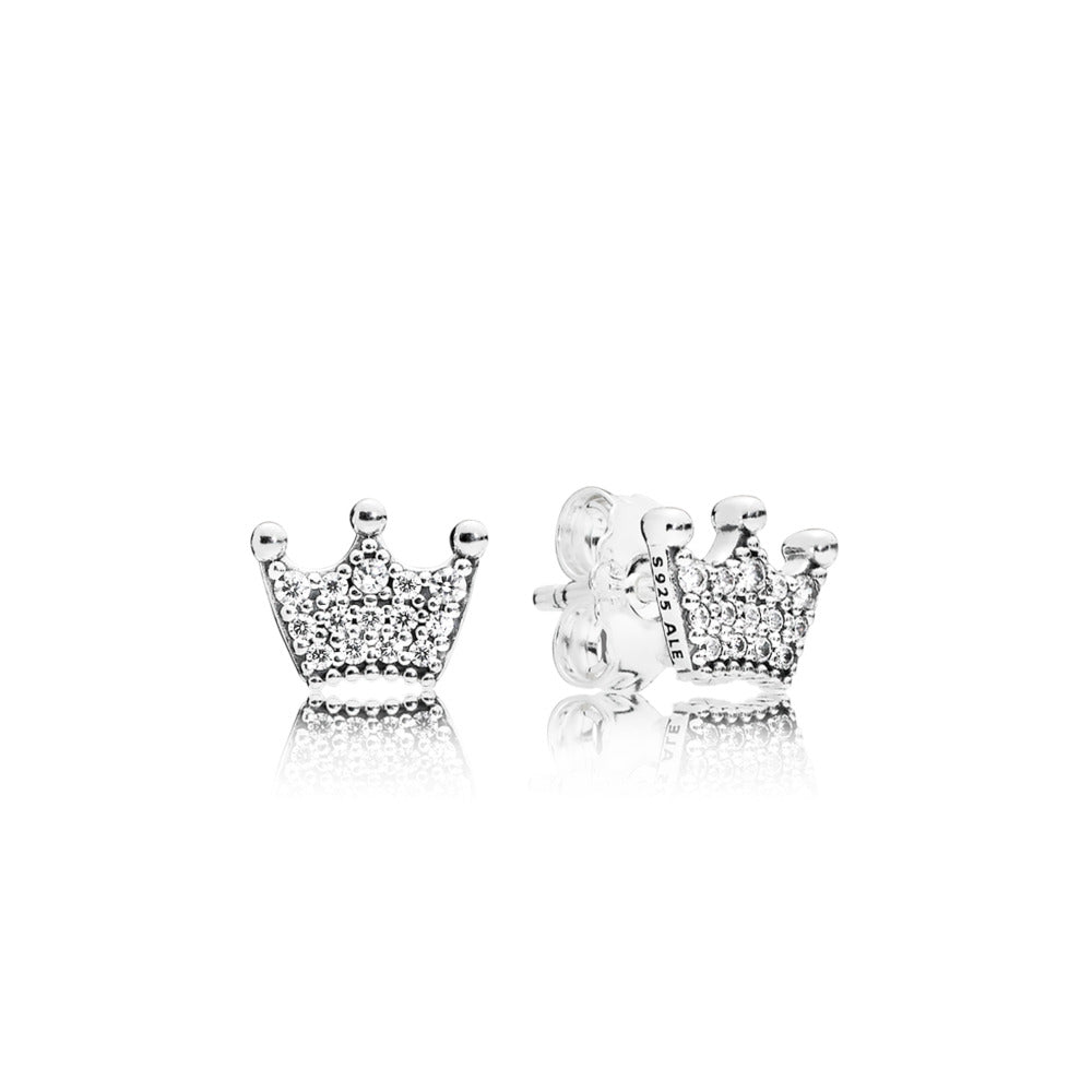 Pandora princess deals tiara earrings