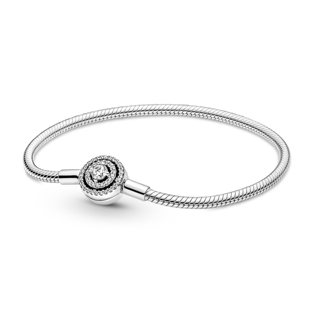 Pandora Moments Halo Snake Chain Bracelet, 8.3"