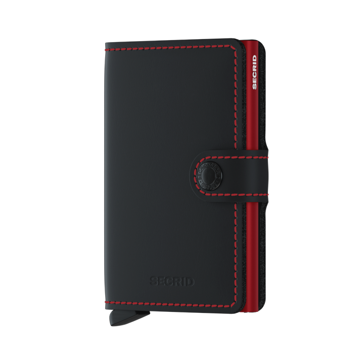 Secrid Miniwallet Matte Black & Red