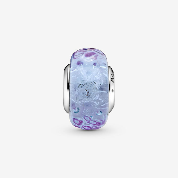 FINAL SALE - Pandora Wavy Lavender Murano Glass Charm