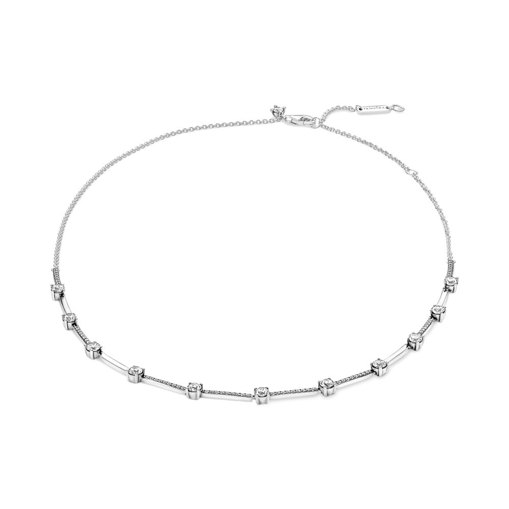 Pandora Sparkling Pavé Collier Bars Necklace, 17.7"