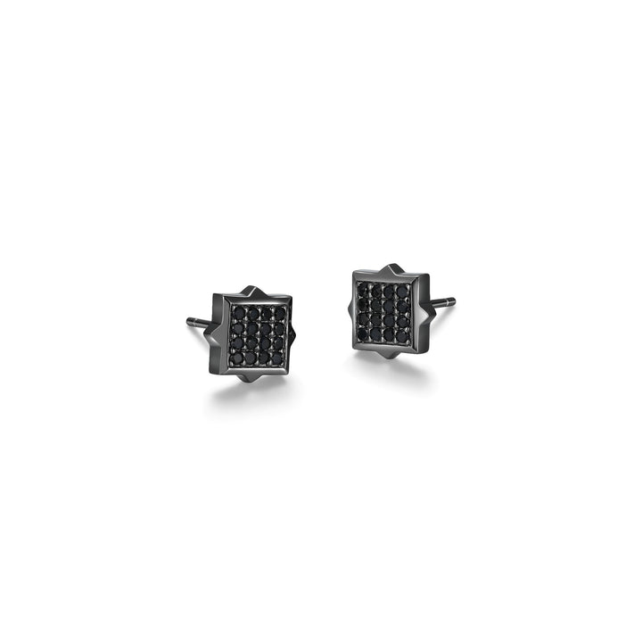 ETHOS "Black Ice" Black Sapphire Earrings