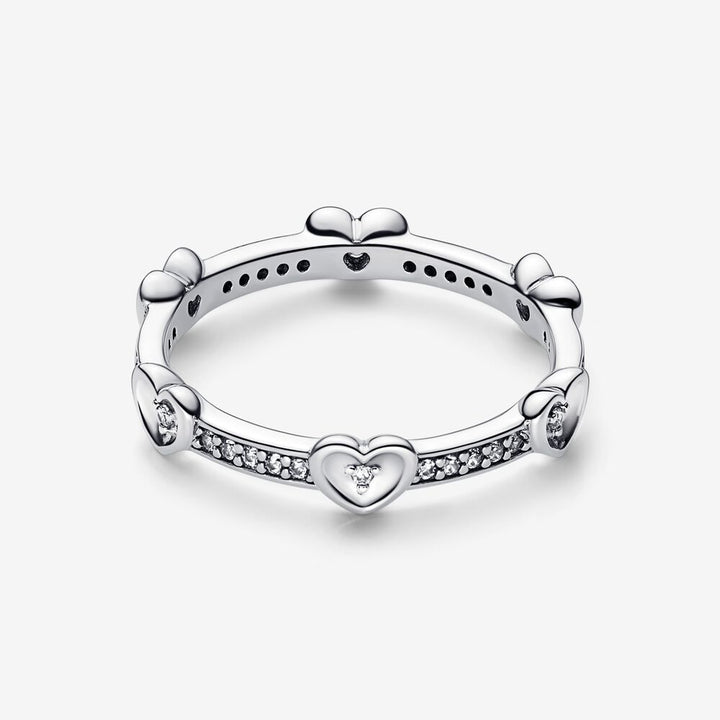 FINAL SALE - Pandora Radiant Sparkling Hearts Ring