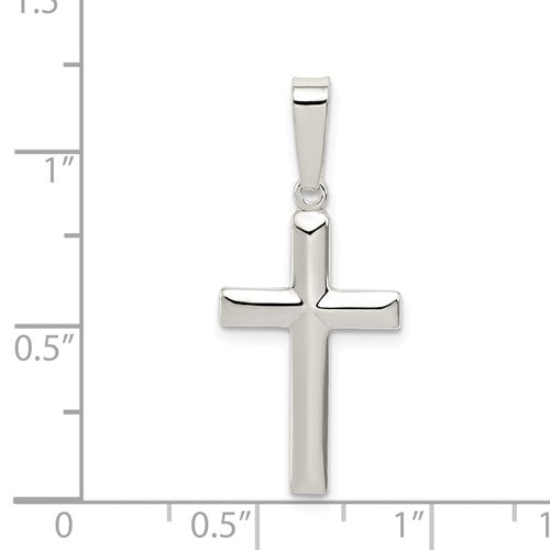 Sterling silver polished cross