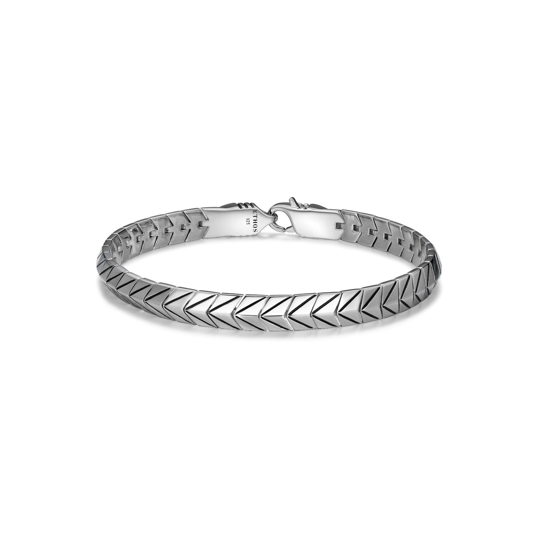 ETHOS "Chevron" Silver Arrowhead Bracelet