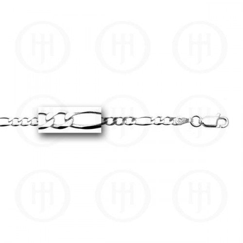 Sterling Silver Figaro Link Chain, 16"