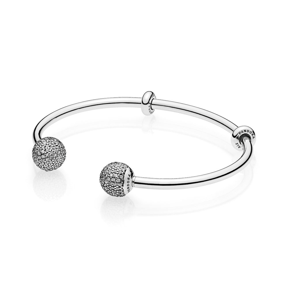 Pandora Moments Open Pavé Bangle