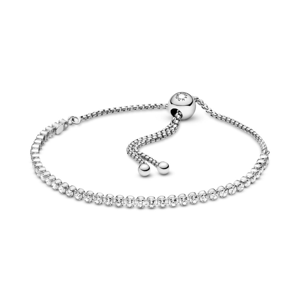 Pandora Sparkling Slider Tennis Bracelet, 9.8"