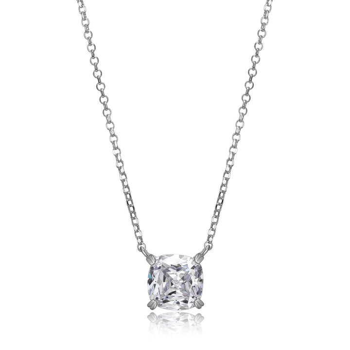 Cushion Cut CZ Pendant