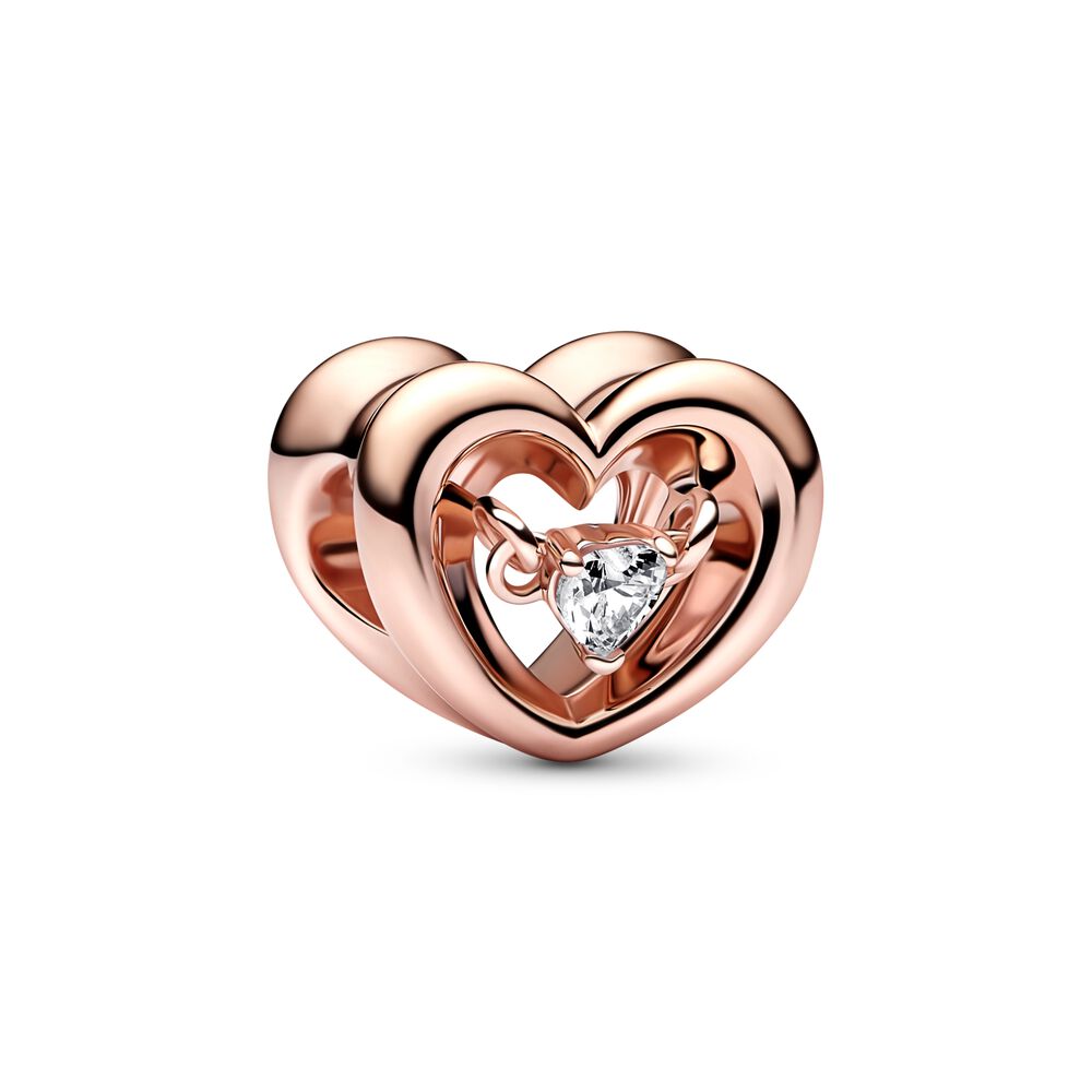 FINAL SALE - Pandora Radiant Heart & Floating Stone Charm