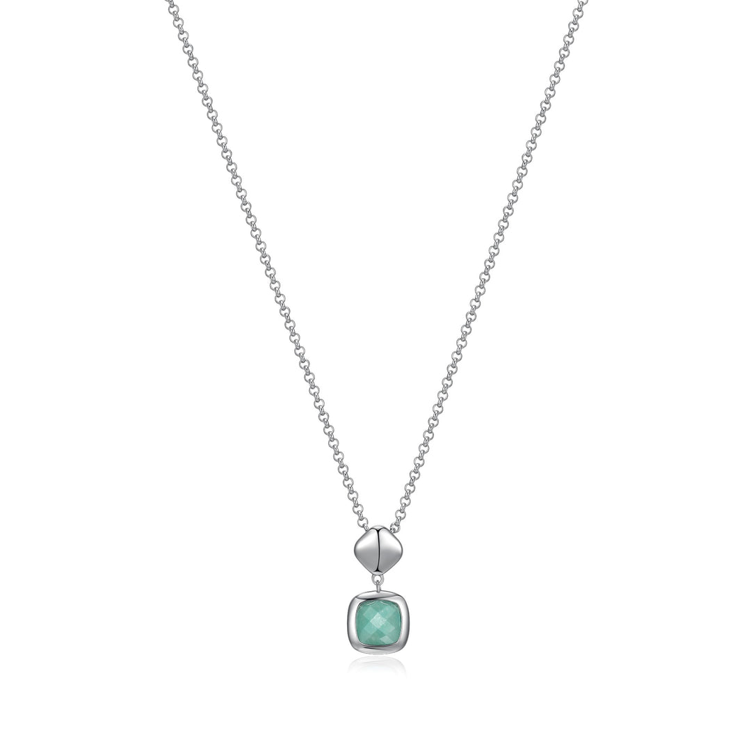 ELLE Peruvian Amazonite Cushion Necklace