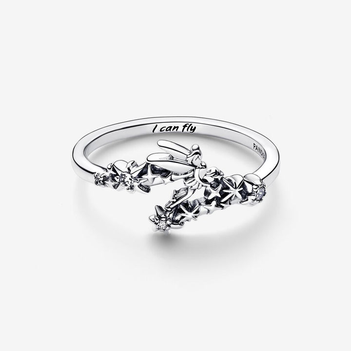 FINAL SALE - Pandora Disney Tinker Bell Sparkling Ring, size 7.0