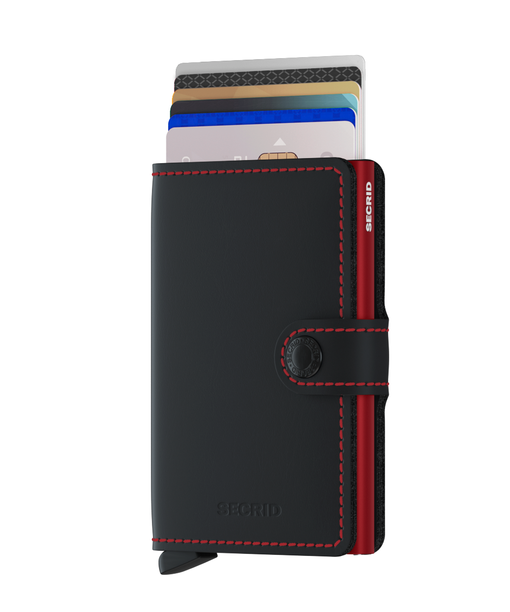 Secrid Miniwallet Matte Black & Red