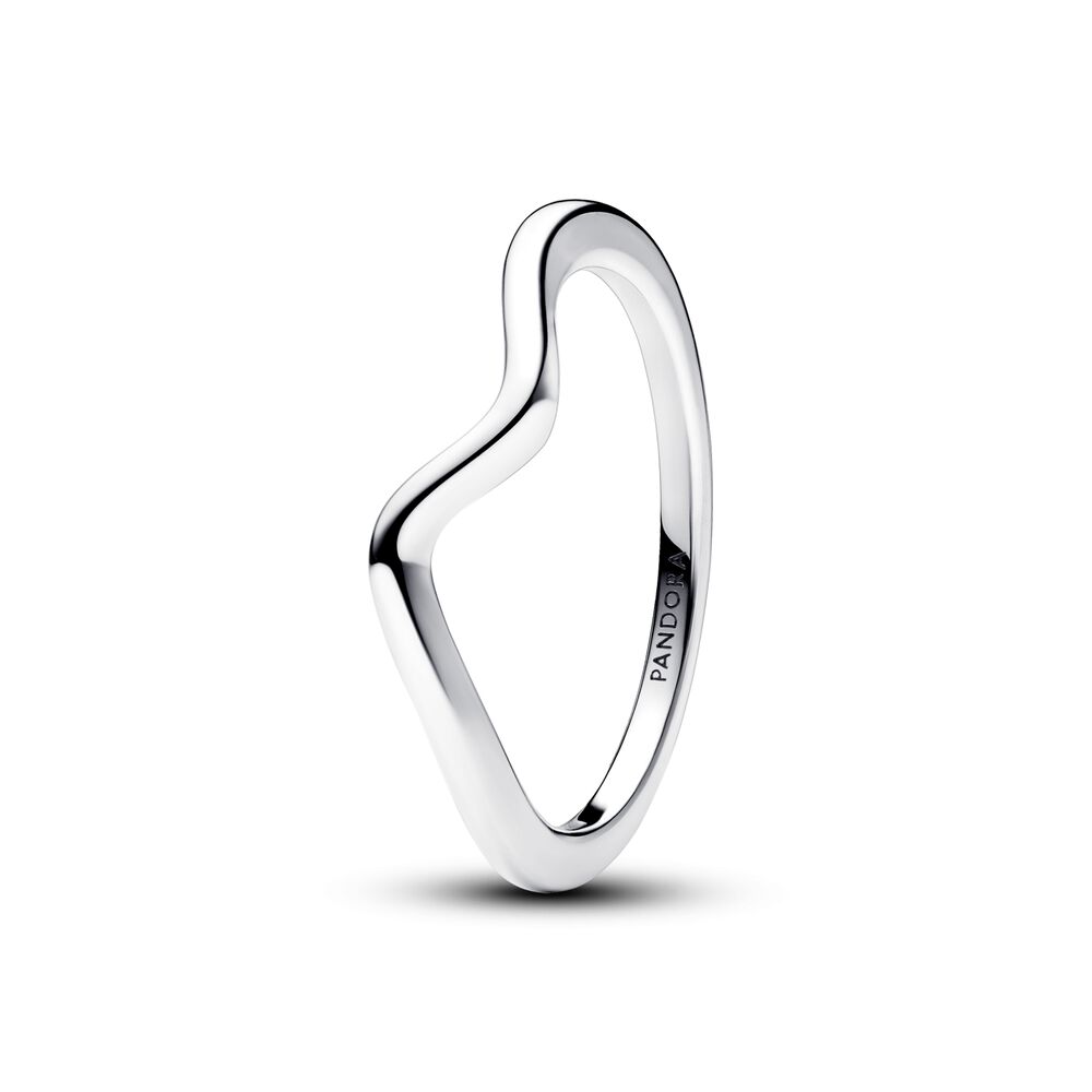 Pandora Polished Wave Ring, size 6.0