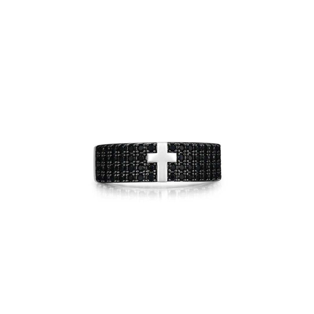 ETHOS "Black Ice" Cross Ring