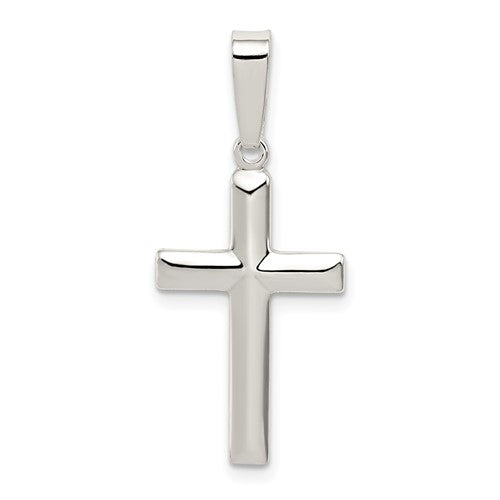 Sterling silver polished cross