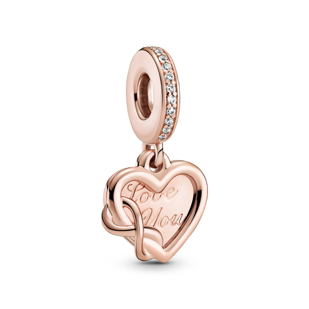 Pandora Love You Infinity Heart Dangle Charm