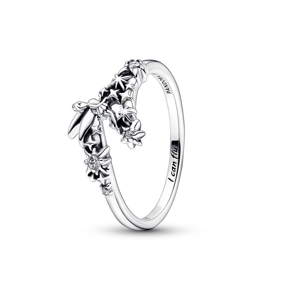 FINAL SALE - Pandora Disney Tinker Bell Sparkling Ring, size 7.0