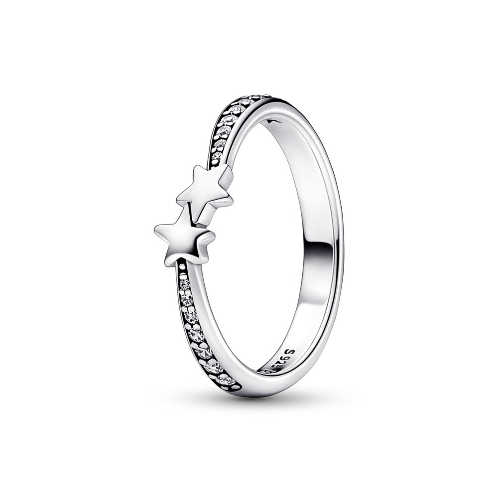 Pandora Shooting Stars Sparkling Ring, Size 5