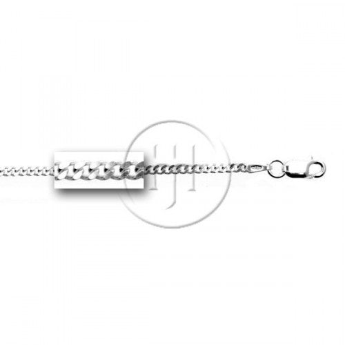 Silver 1.8mm Curb Chain-18"