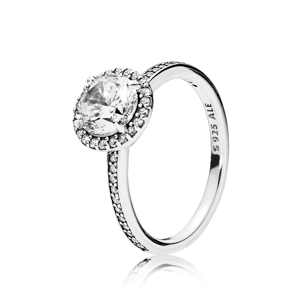 Pandora Round Sparkle Halo Ring