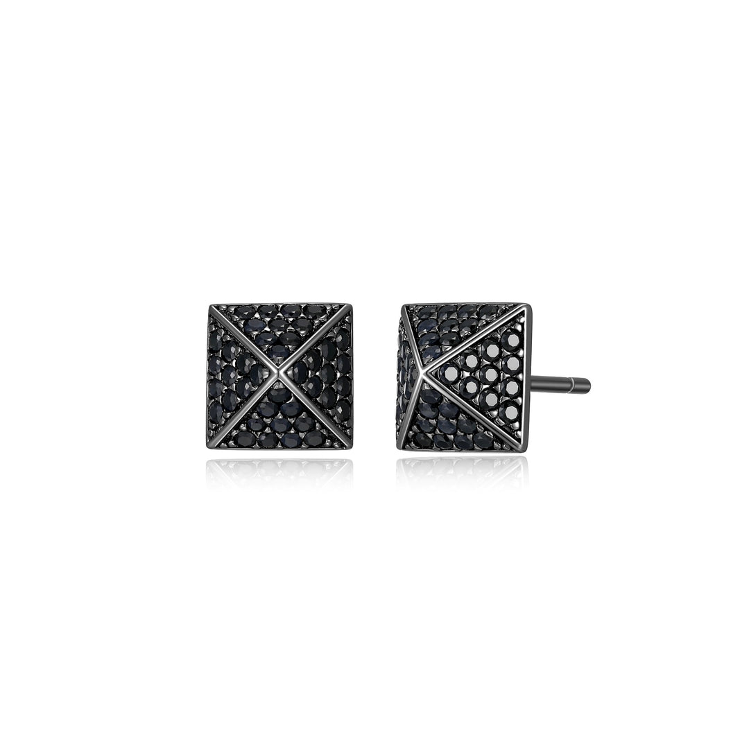 ETHOS "Black Ice" Black Sapphire Earrings