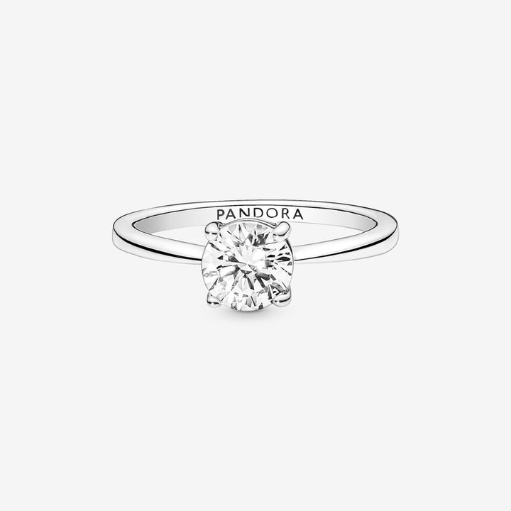 Pandora Sparkling Solitaire Ring, size 8.5