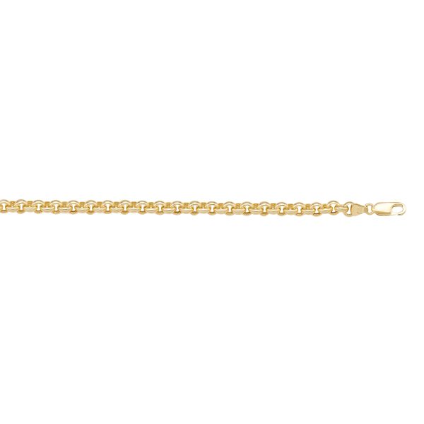 10K yellow gold rolo link 1.10