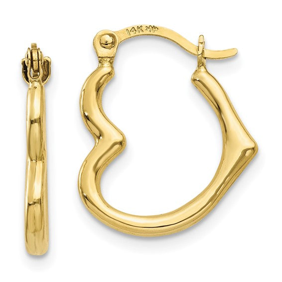 Yellow Gold Hoop Earrings