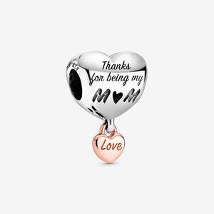 FINAL SALE - Pandora Love You Mom Heart Charm