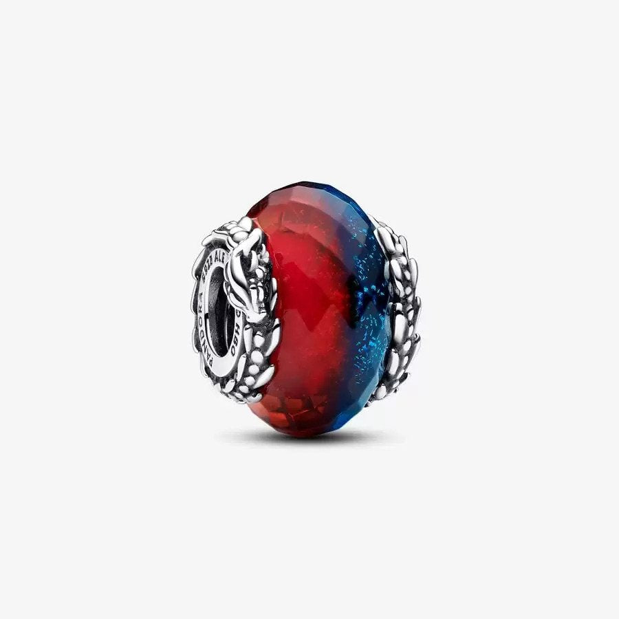 FINAL SALE - Pandora Game of Thrones Ice & Fire Dragons Dual Murano Glass Charm