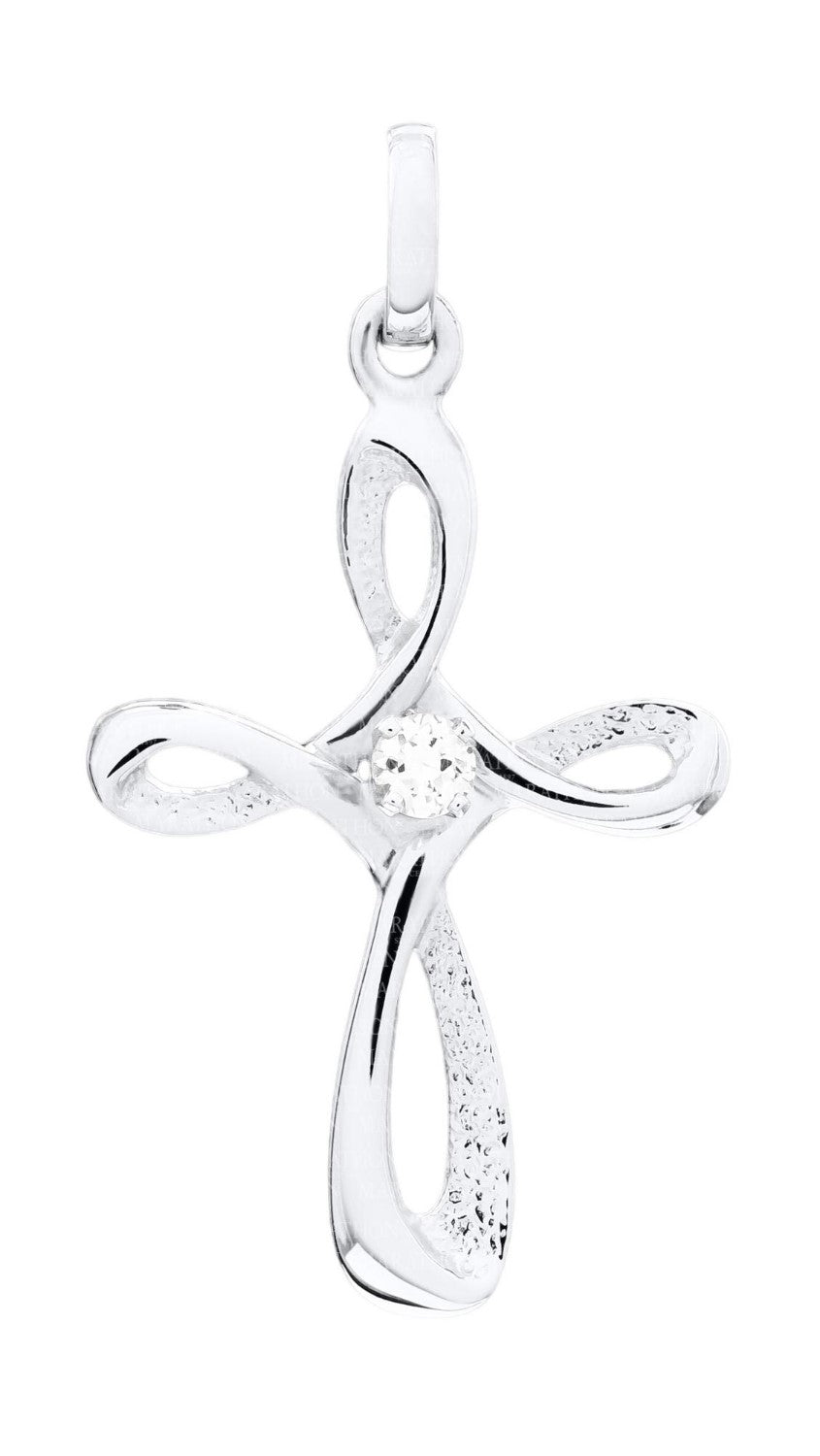 Marathon Sterling Silver Cross Necklace