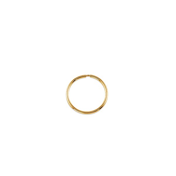 10k yellow gold 15 mm sleepers