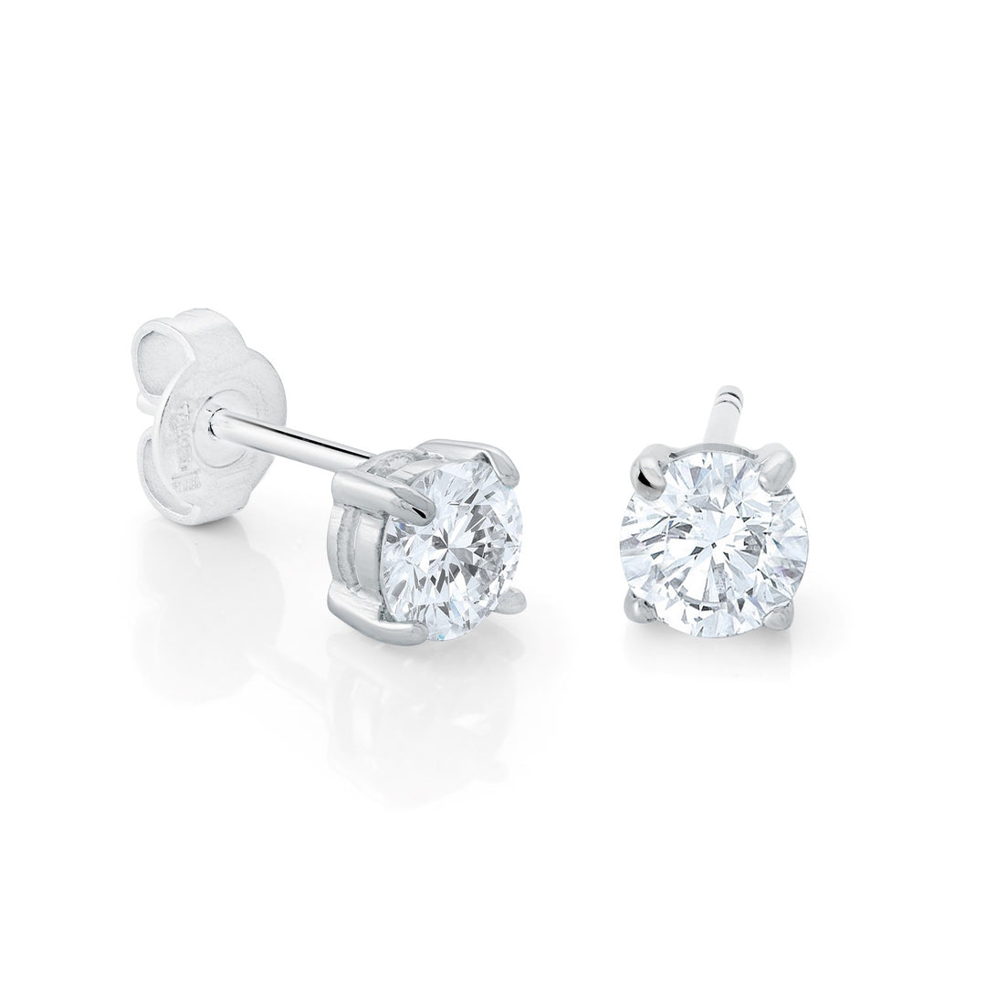 Italgem Steel 4mm CZ Studs