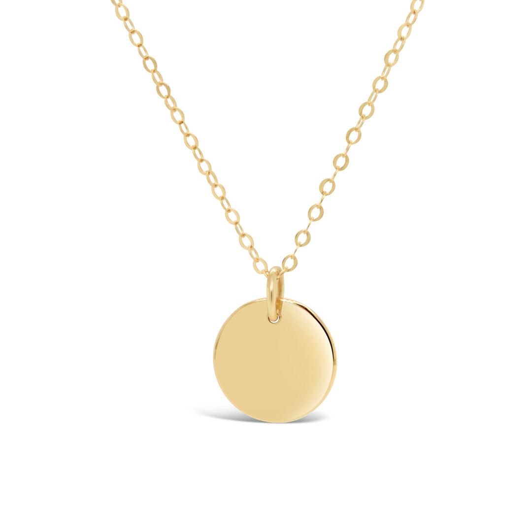 10 Karat Disc Pendant