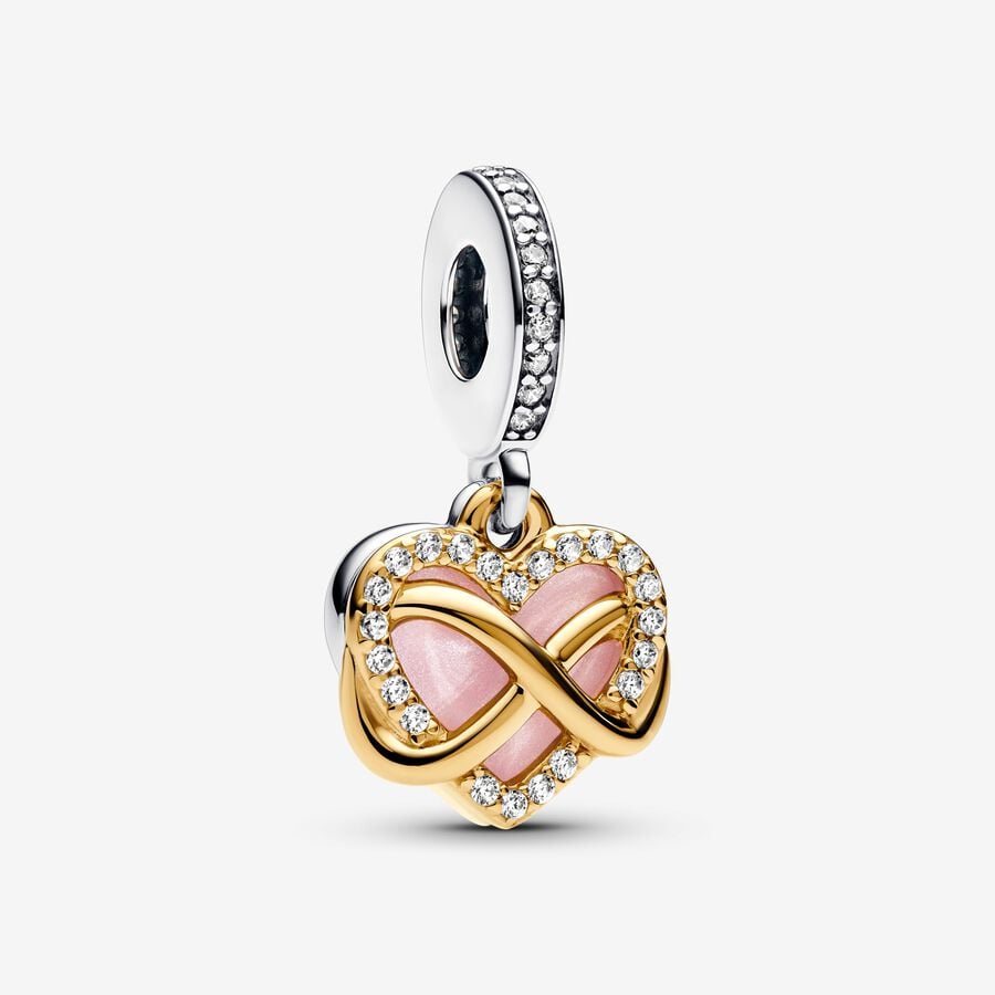 Pandora Sparkling Infinity Heart Dangle Charm