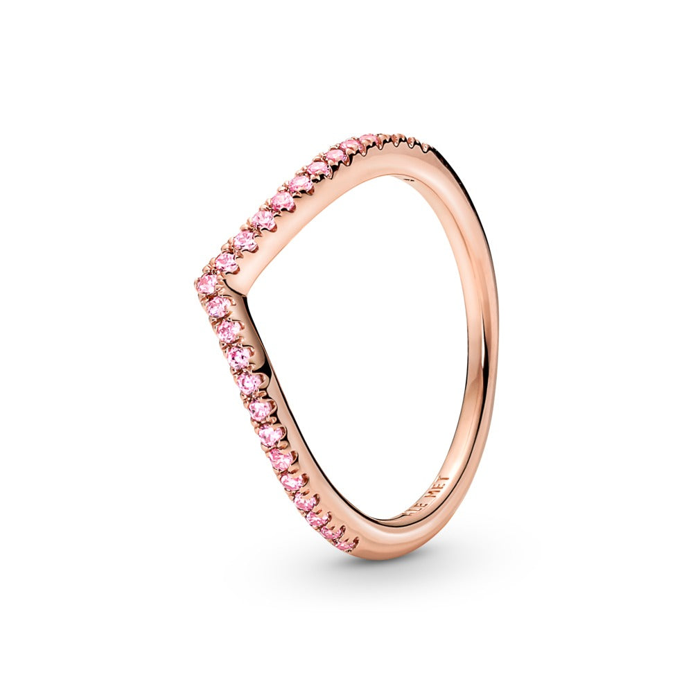 FINAL SALE - Pandora Timeless Wish Sparkling Pink Ring, Size 5