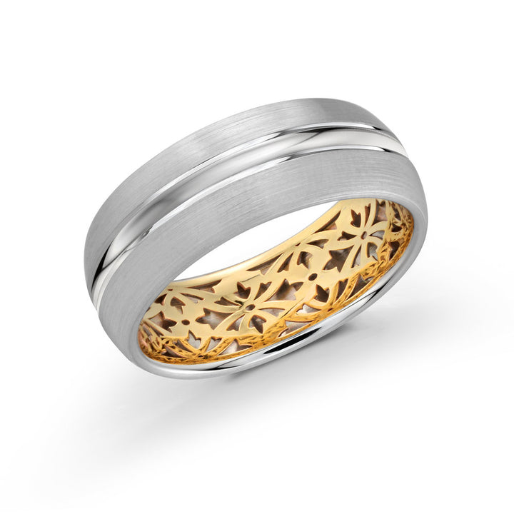 Mardini Precision - Fancy Carved 8MM Gold Ring