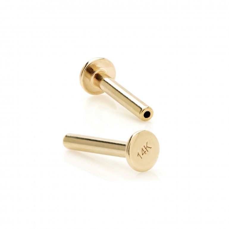 14K Single Stud Graduated Stone Earring