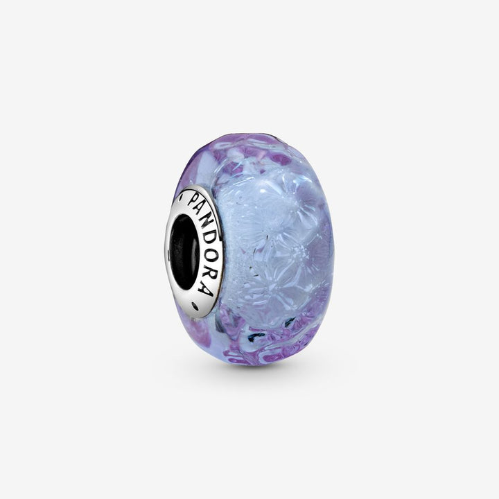 FINAL SALE - Pandora Wavy Lavender Murano Glass Charm