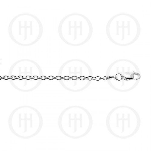 Sterling Silver Rolo Link Chain, 20"