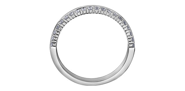 10K Offset Diamond Band