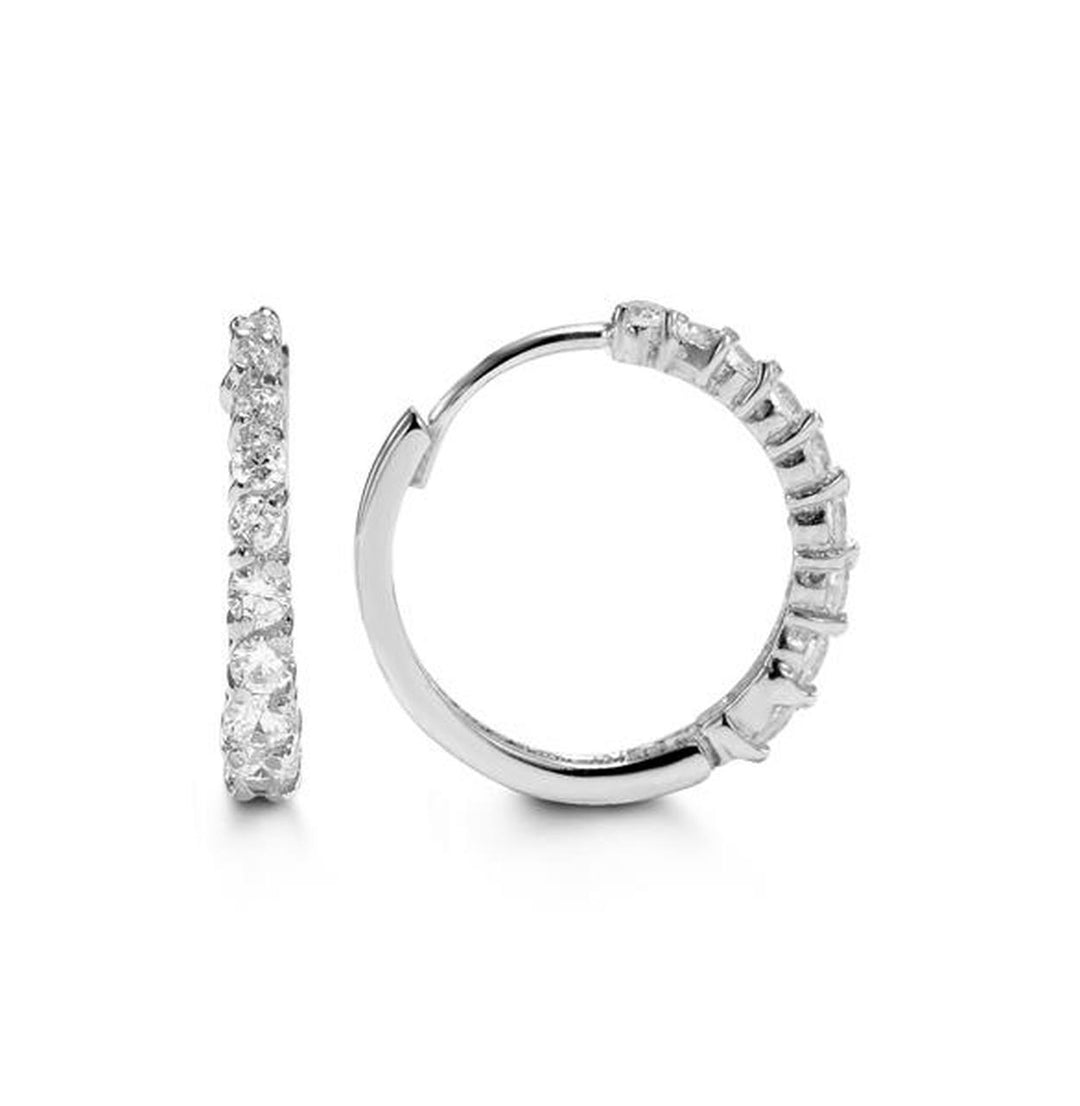 10K CZ Huggie Hoops