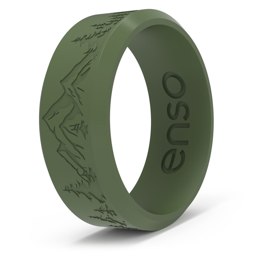 ETCHED BEVEL SILICONE RING - P