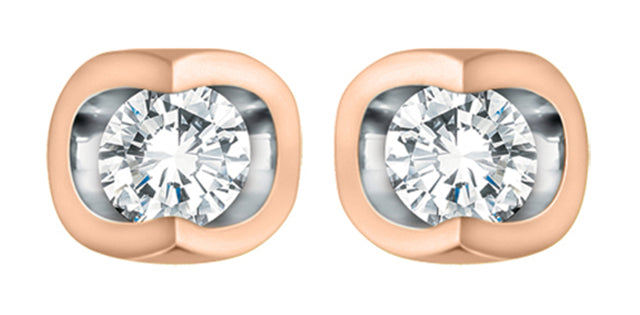 10K Diamond Stud Earrings 0.06 TDW