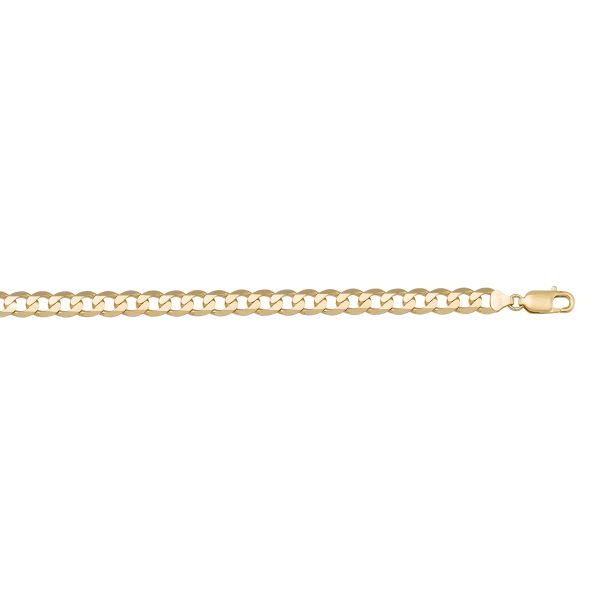 10K Curb Link Anklet, 10"