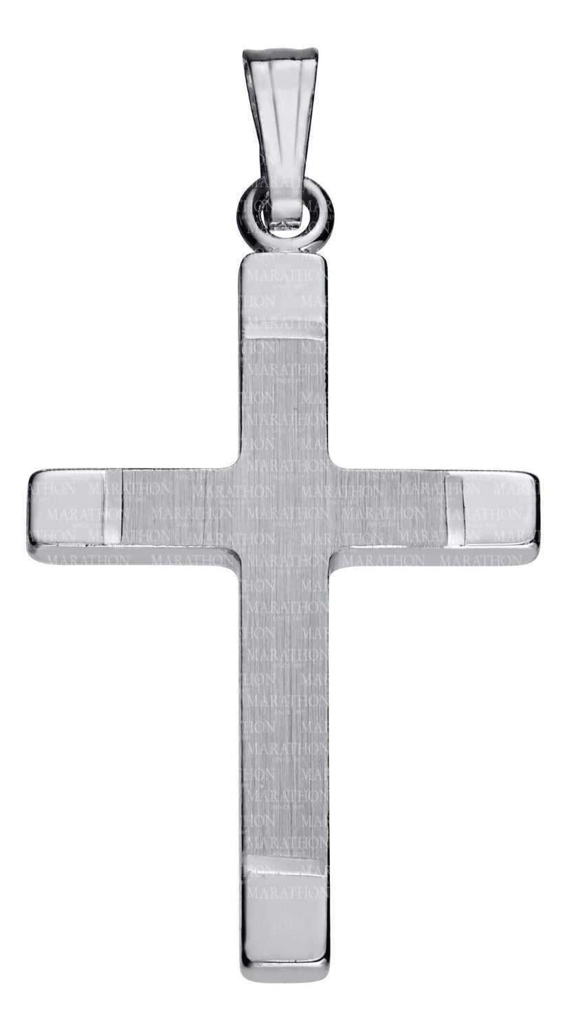 Marathon Sterling Silver Cross Necklace