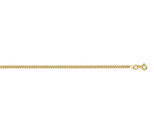 10 karat yellow gold 1.4mm cur