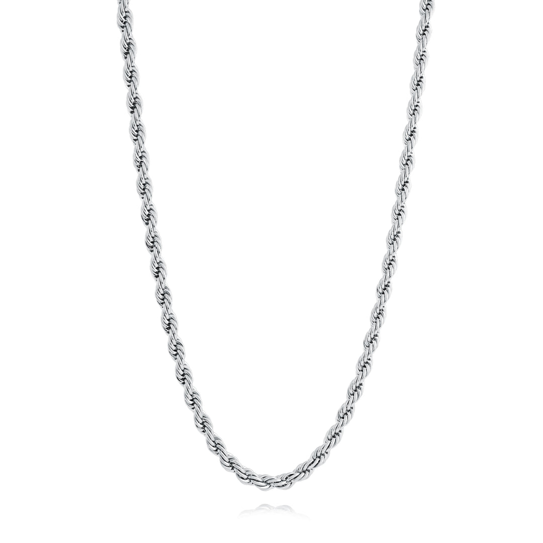 Italgem Stainless steel 3mm rope chain, 22"