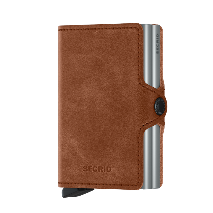 Secrid Twinwallet Vintage Cognac Silver